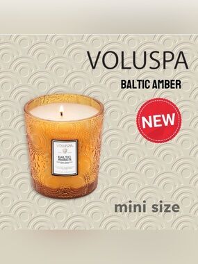🆕NEW* VOLUSPA | MINI | BALTIC AMBER - Mini Jar glass candle*